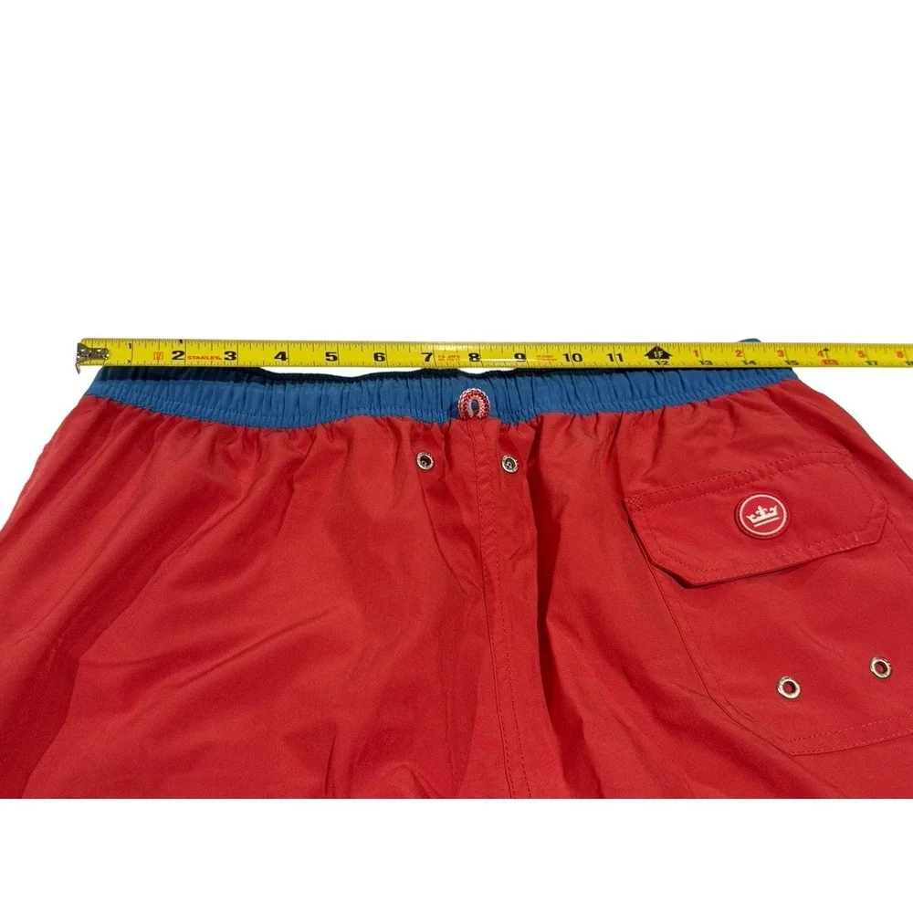 Peter Millar Swim Shorts Trunks Orange Salmon Seaside Lined Swimwear Men's Sz M